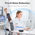 N newline Conference Speaker and Microphone, 360 Voice Pickup, AI Noise Reduction, Dual Connectivity, USB C Conference Room Speaker for Meetings, NewPie