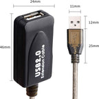 LDKCOK USB 2.0 Type A Male to A Female Active Repeater Extension Cable 100ft, High Speed 480 Mbps