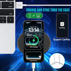 Battery Case for iPhone 17 Pro Max, Upgraded 12000mAh Rechargeable Portable Extended Battery Pack Supported Qi Wireless Charging Case Compatible with iPhone 17 Pro Max (6.9 inch) Charger Cover (Black)