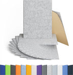12 Pack Acoustic Panels Self Adhesive Sound Proof Foam, High Density Sound Acoustic Panel, 16X12X0.4 Inch 4:3 Rectangle Panels in Home, Office, Reccording Room, Studio,more(Silver Gray)