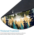 Round Mouse Pad, Abstract Mountain Design Mouse Pad, Custom Cute Mouse Pads for Desk, Washable Cloth Gaming Mousepad, Non-Slip Rubber Computer Small Mouse Pads for Wireless Mouse