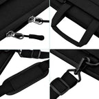 Universal Laptop Shoulder Bag 13-17.3 Inch Shockproof Briefcase with Multi-Pockets & Adjustable Strap for MacBook Pro/Air