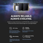 Transcend 2TB M.2 2242 SSD, Up to 5000MB/s, PCIe Gen4x4 NVMe 3D TLC, for Ultra-Thin Laptops, Lenovo Legion Go, Yoga Gen 6, ASUS ExpertBook, ZenBook, Mini PC, DRAM-Less Design for Low Power Consumption