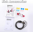 Linsoul 7Hz x Crinacle Zero:2 in Ear Monitor, Updated 10mm Dynamic Driver IEM, Wired Earbuds Earphones, Gaming Earbuds, with OFC IEM Cable for Musician (Pink)