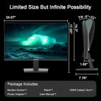 SANSUI 27 Inch Computer Monitor 120Hz, FHD 1080P Monitor, HDMI DP Ports FreeSync, HDR 110% sRGB, Tilt Adjustable Frameless VESA Compatible for Office and Home (ES-27F2, HDMI Cable Included)