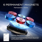 LISEN Upgraded Magnetic Phone Clip for Car - Ultra Strong 6 Magnets - Holder for 4-6.7 inch Smartphones (Gold)