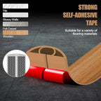 Floor Cord Cover Self Adhesive Cord Hider,10FT Cable Management, Extension Strip Protector for Wires, Prevent Cable Trips for Offices, Gyms, Exhibitions Cavity:0.51"(W) x 0.3"(H) Brown Wood