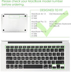 Allinside Gray Ombre Keyboard Cover Skin for MacBook Pro 13" 15" 17" (2015 or Older Version), MacBook Air 13" A1369/A1466, Older iMac Wireless Keyboard MC184LL/B