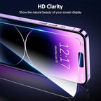 Fotbor for iPhone 13 Pro Max Screen Protector [3 Pack], iPhone 14 Plus Screen Protector Tempered Glass, Sensor Protection, Full Coverage Ultra Clear 6.7 Inch