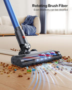 WLUPEL Cordless Vacuum Cleaner, 30KPA 400W Powerful Stick Vacuum with 45Mins Detachable Battery, 80000RMP Lightweight Handheld Vacuum with Adjustable Suction Modes for Hard Floor/Carpet/Pet Hair/Car