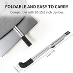 Protable Laptop Stand for Desk,Foldable Laptop Riser Holder,Ventilated Cooling Notebook Mount Computer Stand for 10-15.6” Laptops,Tablets，Aluminum