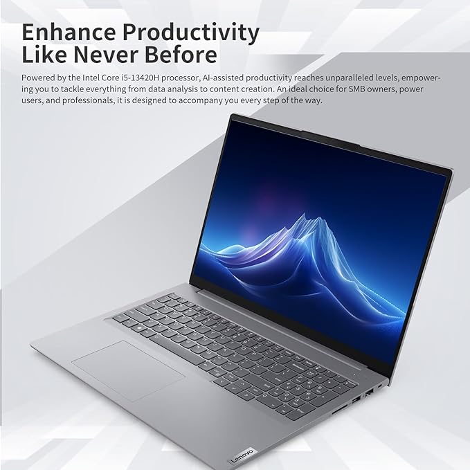 Lenovo ThinkBook 16 Business Laptop, 16" FHD+ Display, 8-Core Intel i5-13420H, 32GB DDR5 RAM, 2TB SSD, HDMI, SD Card Reader, Wi-Fi 6, Windows 11 Pro, Bundle with Targus USB-C 100W Docking Station
