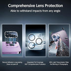 SMARTDEVIL 2+2Pack Privacy Screen Protector for iPhone 14 with Camera Lens Protector,Shatterproof Tempered Glass [True 28°Anti Spy] [9H Hardness] [Automatic Dust-Elimination Install] [Bubble Free]