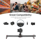 GVM Carbon Fiber Motorized Camera Slider - 31"/80CM with Remote Control, Supports Time-Lapse Photography, Video Mode, Tracking Shooting for Most Cameras