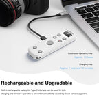 for Fujifilm Rechargeable Camera Remote Control Wireless Shutter Release Compatiable with Fuji X-T30 II, X-S10, X100VI, X-H2S, X-H2, X-T5, X-T4, X-T3, X-S20, X-T50, X-T30, X-M5, X-E5, X Half(White)