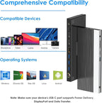 WAVLINK USB C Docking Station 3 Monitor with 100W PD, USB-C Laptop Dock Triple Display for Dell Hp Lenovo Windows, Type C Adapter Hub - Dual HDMI, DisplayPort, Ethernet, 4 USB3.0, SD/TF Slot, Audio