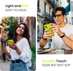 FireNova Designed for iPhone 14 Case, Silicone Upgraded [Camera Protection] Phone Case with [2 Screen Protectors], Soft Anti-Scratch Microfiber Lining Inside, 6.1 inch, Fluorescent Green