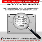 Magnetic Privacy Screen for MacBook Pro 13 Inch (2016, 2017, 2018, 2019, 2020, 2021, 2022, M1, M2) Removable Laptop Privacy Filter Shield and Protector