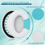 Replacement Earpads Cushions for Bose QuietComfort 35 & Quiet Comfort 35 II, Headphones Ear Covers Ear Pads for Bose QC35/QC35II/25/15 QC2 / Ae2 / Ae2i / Ae2W / Sound Link/Sound True-White