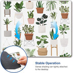 Mouse Pad, Cute House Plants Mouse Pads, Square Washable Cloth Personalized Mouse Mat with Design, Gaming Office Home Non-Slip Rubber Base Computer Mousepad