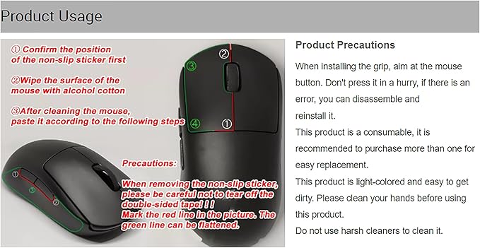 Grip Tape for Razer Viper V3 Pro - Anti-Slip,Enhanced Control, Sweat Resistance,Improves FPS Gaming Grip & Mouse Protection [Pre-Cut] M4A4