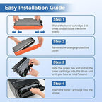 MYTONER Compatible Toner Cartridge Replacement for Brother TN660 TN-660 TN630 TN-630 Toner Cartridge for HL-L2300D HL-L2380DW HL-L2320D DCP-L2540DW MFC-L2700DW MFC-L2685DW Printer (2 Pack)