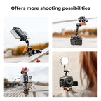 K&F Concept 6" Magic Arm Clamp Kit with 1/4" & 3/8" Thread Screw, Articulating Friction Arm with Camera Clamp Mount for Monitor, LED Light, Webcam, Action Camera