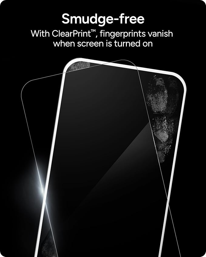 ZAGG Glass Elite Privacy Screen Protector for iPhone 16 Pro - 2-Way Privacy Filter, Ultra-Strong Tempered Glass, 5X Stronger, InvisibleShield, Smudge-Free, Easy Install, Recycled Content