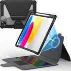 Nillkin for iPad 10th Generation Case with Keyboard & iPad 11th (A16, 2025), Magic-Style Magnetic Detachable Backlit Keyboard Case with Camera Cover and Multi-Touch Trackpad for 10th Generation