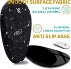 Hokafenle Ergonomic Mouse Pad Wrist Support with Stepped-Wedge Design, Wrist Rest Pain Relief Mousepad Filled with Memory Foam, Carpal Tunnel Mousepad for Wireless Mouse(12x8 inch, Galactic System)