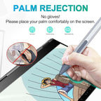 Stylus for HP Envy X360 Pavilion x360 Specter X360 Spectre x2 Envy x2 Touchscreen Laptop Rechargeable MPP 2.0 Tilt Pencil 4096 Pressure Sensitivity Using The Microsoft MPP Protocol, Silver