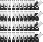 KEXIN 16GB USB Flash Drive Bulk 100 Pack 16G Thumb Drive Swivel Drive USB 2.0,Black,16GB 100 Pack
