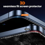 UniqueMe for iPhone 13 Screen Protector - [Military Grade Shatterproof & 9H+ Hardness] Screen Protector 13 Tempered Glass Full Coverage Protection, Easy Installation, 2 Packs