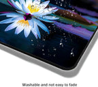 Mouse Pad, Cute Lake White Lotus Flowers Mouse Pads for Desk, 9.5" x 7.9" Non-Slip Rubber Base Computer Mousepad with Women, Portable Square Design for Wireless Mouse and Pad Laptop Office & Travel