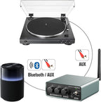 Bluetooth Phono Turntable Preamp, Phonograph Preamplifier with RCA Input, RCA/Bluetooth Output, Phono Preamp for Vinyl Record Player with Phono and Line Level Output Switch Audio Receiver