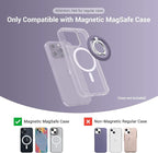 PROfezzion Thin Metal Ring Holder for MagSafe, Removable Strongest Magnetic Phone Grip for iPhone 16 15 14 13 12 Pro Max Plus with Mag-Safe Case [Not for Regular Case] [MagSafe Car Mount Compatible]