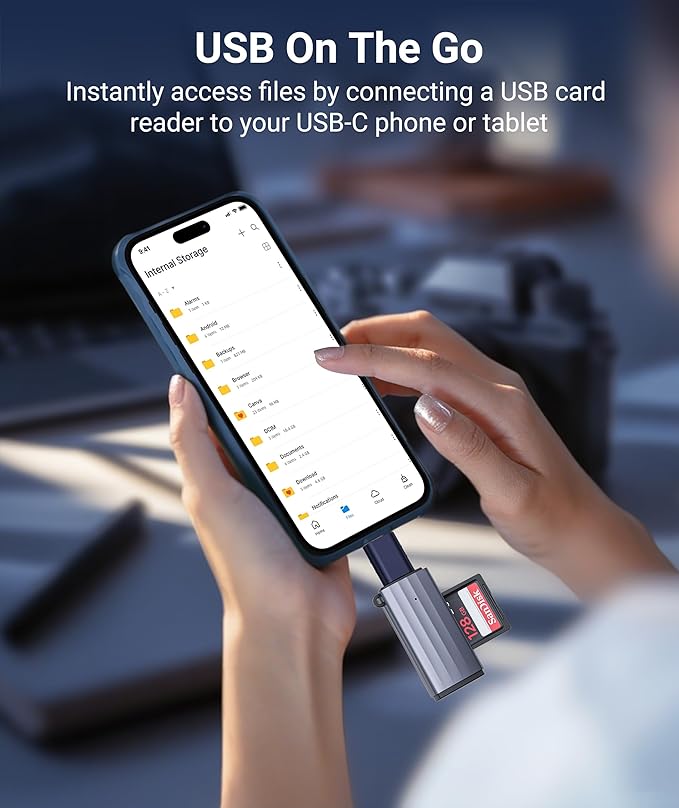 Syntech USB C to USB Adapter Pack of 2 USB C Male to USB3 Female Adapter Compatible with iPhone 16 Pro Max MacBook Pro Air 2023 iMac iPad mini Pro, Other Type C or Thunderbolt 4/3 Devices, Midnight