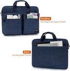 KINGSLONG Slim 17.3 inch Laptop Bag Sleeve Carrying Case with Shoulder Strap, Notebook Ultrabooks Computer Handbag Cover for Men Women Fit for Acer Asus Lenovo HP Toshiba Blue
