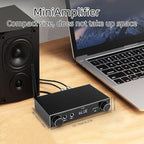 5.3 Bluetooth Audio Amplifier 2-Channel Stereo Hi-Fi Amplifier with Optical/Bluetooth/USB/HDMI/AUX, Dual Microphone Channels for Home Theater/Speakers/TV Sound System