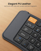 ProtoArc Ergonomic Foldable Keyboard, XK03 Split Folding Bluetooth Keyboard, Ultra Slim, Portable, for iPad, iPhone, Tablet, Laptop, PC - Gray