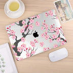 CISSOOK Hard Shell Case for MacBook Air 13 Inch A2337 M1 A1932 A2179 2021 2020 2019 2018 Released, Cherry Floral Beauty Cover with Keyboard Cover + Screen Protector for 2021 Air 13-Cherry Blossoms