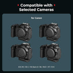 SmallRig Mount Plate for AirTag, Quick Release Camera Mount Baseplate for Arca-Type, Built-in EVA Pad, 1/4"-20 Screws, for Canon EOS R5 / R5 C / R5 Mark II / R6 / R7 / R10 - MD5424