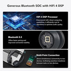 NUROUM HP31S(2nd Gen) Single Ear Wireless Headset with Mic, Bluetooth Headset with Noise Cancelling Microphones, Charging Stand, One Ear, Multi-Point/Mute, 45H Playback for Trucker/Call Center/Office