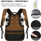 Volher Laptop Backpack,Business Travel Anti Theft Slim Durable Laptops Backpack with USB Charging Port,Water Resistant College Computer Bag for Women & Men Fits 15.6 Inch Laptop and Notebook-Brown