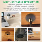 1 Pcs Desk Grommet 1-3/8" / 35 mm, Desk Cord Hole Cover, Cable Grommet Metal Zinc Alloy Materilal, Desk Hole Grommet for Home & Office Pc, Detachable Cable Cord Organizer-Brushed Silver