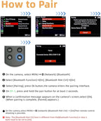 for Sony Camera Wireless Remote Control - Aodelan Rechargeable Shutter Release with OLED Screen for ZV-E10, FX3, a6100, a6400, a6600, a7 III, a7R III, DSC-RX100 VII, ZV-1; Replace Sony RMT-P1BT