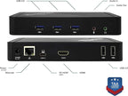 Plugable USB-C Dock with 4K HDMI and 60W Charging, Compatible with Thunderbolt 3/4, USB4, and USB C iPhone, iPad, Windows, and Chromebook 1Gbps Ethernet, 3X USB 3.0, 2X USB 2.0, Driverless