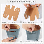 HOMIEAZICOZI 2-Pack Cork Leather Desk Accessories Storage - Pencil Pen Holder - Makeup Brush Holder Organizer - Stylish Addition to Home Decor (Light Blue)