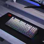 Redragon K729 PRO 80% Wireless Gasket RGB Gaming Keyboard, 3-Mode TKL Mechanical Keyboard w/Knob Control, Gradient PBT Keycaps, Hot-Swap South-Facing Socket & 5-Layer Dampener, Custom Silent Switch