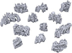 Shroom Grotto Walls by Printable Scenery, 3D Printed Tabletop RPG Scenery and Wargame Terrain 28mm Miniatures